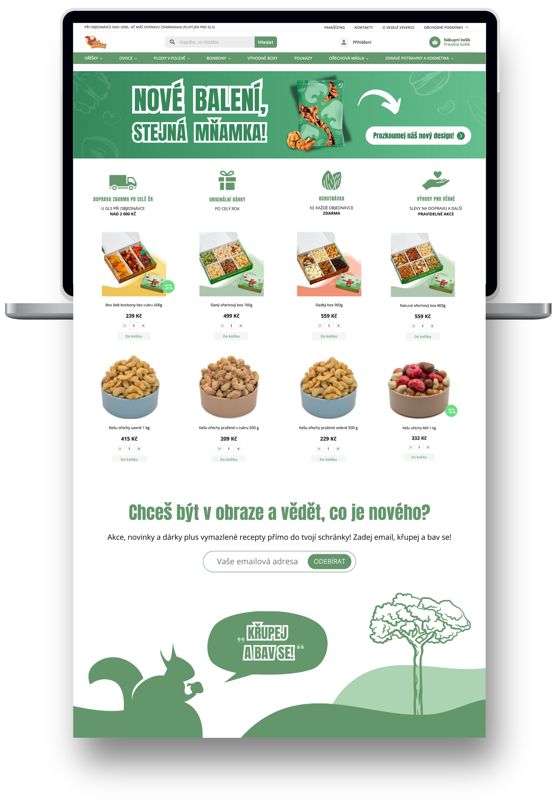 Ukázka úpravy eshopu